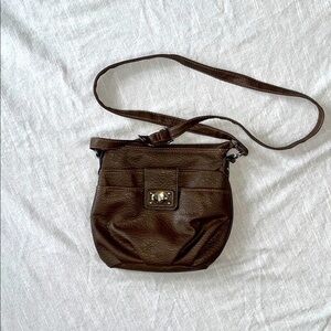 Rosetti Brown Leather Crossbody Bag